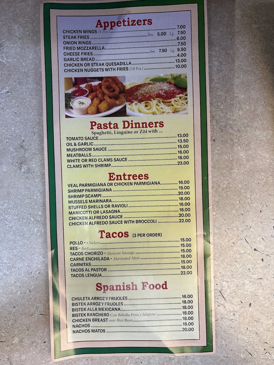Alfredo's Pizza King Menu - Image 1